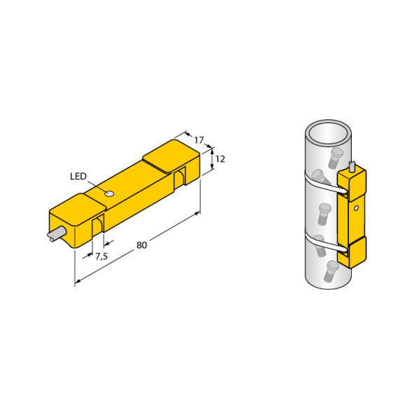 Sensore - interruttore di prossimità induttivo: Sensore induttivo NI20U-TS12-AP6X2-Leggi tutto