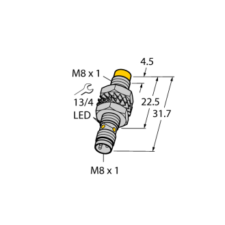 Sensore - interruttore di prossimità induttivo: NI3-M08K-AP6X-V1131 Sensore induttivo-Leggi tutto