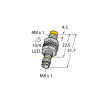 Sensore - interruttore di prossimità induttivo: NI3-M08K-AP6X-V1131 Sensore induttivo