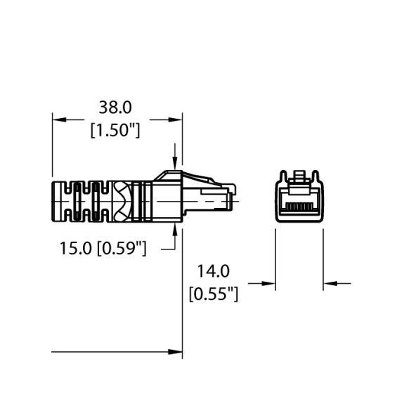 Connettore - per Sensori e attuatori: RSSX RJ45S 841-2M M12-Leggi tutto