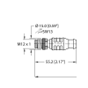 Connettore - per Sensori e attuatori: RSSX RJ45S 841-2M M12