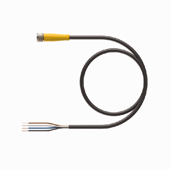 Connecteur - Pour les capteurs et actionneurs: PKG4M -2 / S90 ACTUATEUR ET CORDSET CORDSET TPU Veste TPU. Non.: U2503-1 M8-Beschreibung lesen