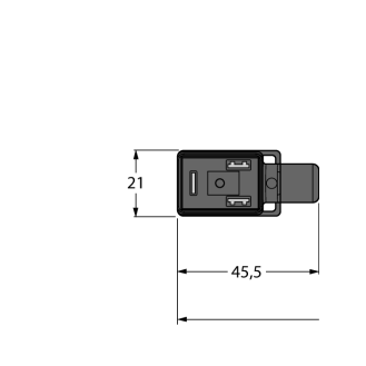Connettore - per Sensori e attuatori : VIS02-S80E-5/TEG (minimo 10 pz)  Connettore valvola tipo BI-Leggi tutto