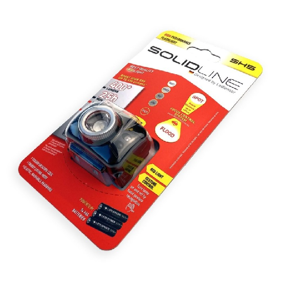 Linterna LED frontal Solidline SH5-Leer más