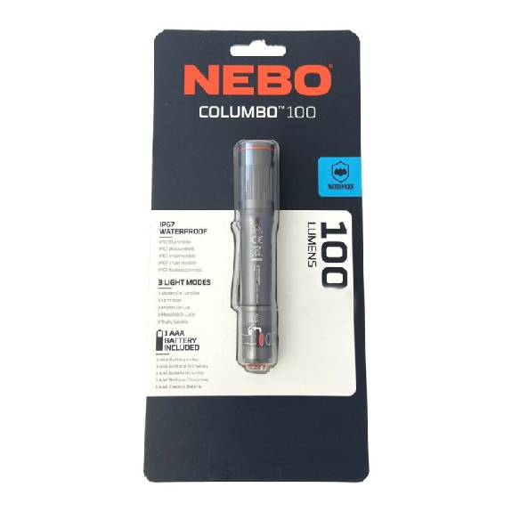 Linterna a Pila Nebo Columbo 100 Lúmenes-Leer más