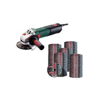 Pack amoladora  WE 17-125 Quick más 100 discos Novo-Leer más