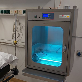 Contenitore di disinfezione UV-C in acciaio inox-Leggi tutto