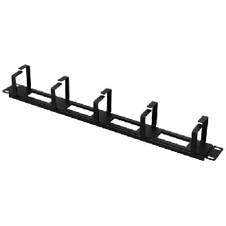 Raccogli cavi con ganci 1U per armadio Rack 19" Nero RAL9005-Leggi tutto