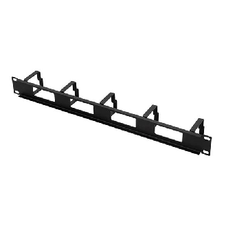 Raccogli cavi con ganci 1U per armadio Rack 19" Nero RAL9005-Leggi tutto