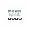 Raccogli cavi con ganci 1U per armadio Rack 19" Nero RAL9005