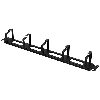 Raccogli cavi con ganci 1U per armadio Rack 19" Nero RAL9005