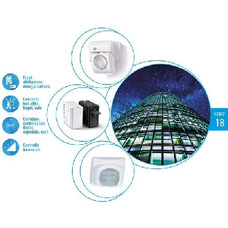 Rilevatore di movimento e presenza 10A montaggio a controsoffitto colore bianco Tipo 18.31  183182300000-Leggi tutto