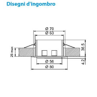 Rilevatore di movimento e presenza 10A montaggio a controsoffitto colore bianco Tipo 18.31  183182300000-Leggi tutto