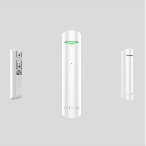 GlassProtect AJGP Rilevatore rottura vetri senza fili 868MHz wireless colore bianco-Leggi tutto