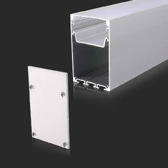 Profilo in alluminio colore bianco per striscia led strip installazione plafone sku 2872-Leggi tutto