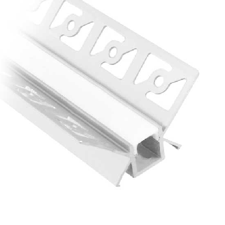 VT-8104 Profilo in alluminio angolari a scomparsa cartongesso da 2M milky cover per striscia LED - sku 3362-Leggi tutto