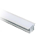 VT-8107 Profilo in alluminio da 2M milky cover incasso per striscia LED - sku 3351