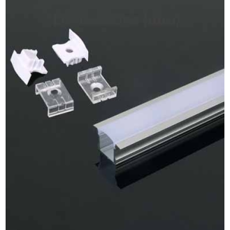 VT-8107 Profilo in alluminio da 2M milky cover incasso per striscia LED - sku 3351-Leggi tutto