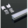 VT-8107 Profilo in alluminio da 2M milky cover incasso per striscia LED - sku 3351