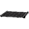 Scaffale estraibile 350mm 1U con maniglia per armadio Rack 19" Nero RAL9005 fornito di viti di montaggio