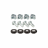 Scaffale estraibile 350mm 1U con maniglia per armadio Rack 19" Nero RAL9005 fornito di viti di montaggio