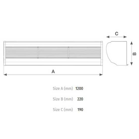 Barriere d'aria  AIR DOOR AD1200 - sku 65196-Leggi tutto
