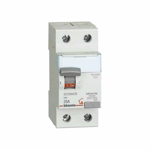 Interruttore differenziale puro ac 2p 25a 30m  GC723AC25-Leggi tutto