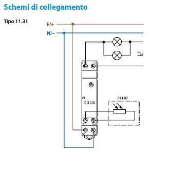 Relè crepuscolare 16A - 1 contatto NO con morsetti a vite montaggio barra DIN Tipo 11.31  113182300000-Leggi tutto