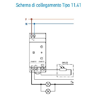 Relè crepuscolare 1 scambio 16A con morsetti a vite montaggio barra DIN 2 moduli Tipo 11.41  114182300000-Leggi tutto