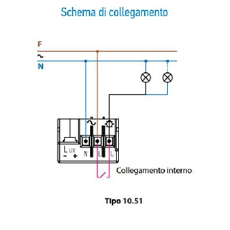 Relè crepuscolare 1 contatto NO 12A montaggio palo o parete per accensione lampade Tipo 10.51  105182300000-Leggi tutto