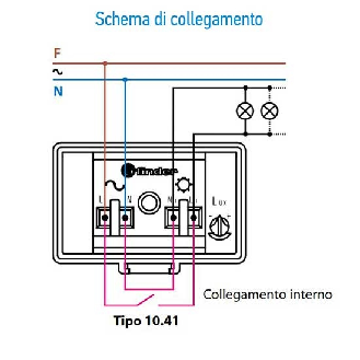 Relè crepuscolare 1 contatto NO 16A montaggio palo o parete per accensione lampade Tipo 10.41  104182300000-Leggi tutto