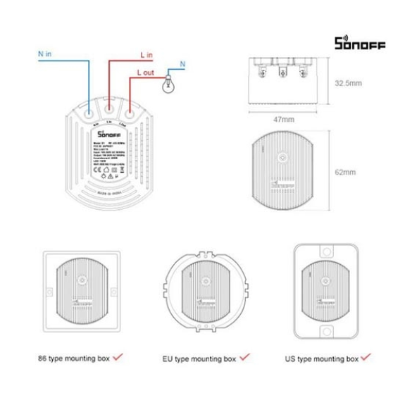 Interruttore smart dimmer switch WiFi per il controllo di corpi illuminanti  D1-Leggi tutto