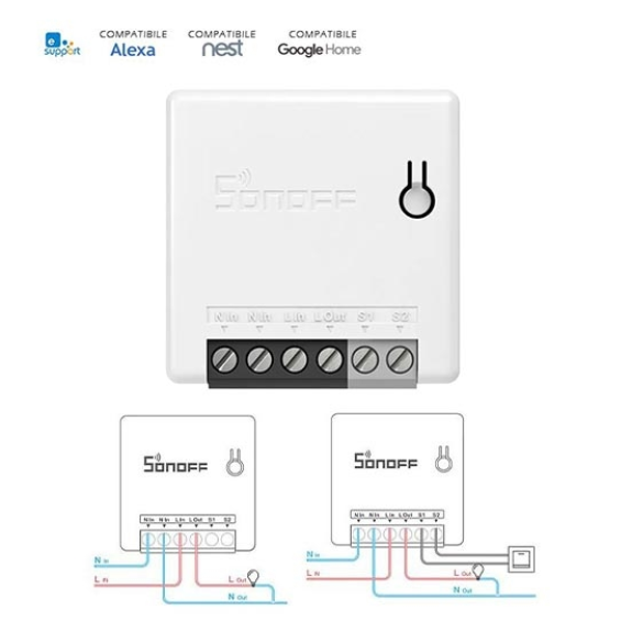 Switch Intelligente a Due Vie compatibile con Interruttore  MINIR2-Leggi tutto