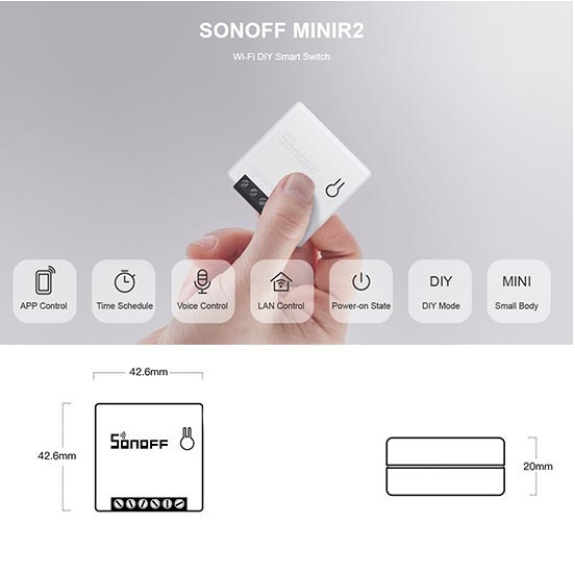 Switch Intelligente a Due Vie compatibile con Interruttore  MINIR2-Leggi tutto