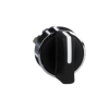 Schneider Electric - Wahlschalter, Frontelement, Harmony XB4, Metall, 22mm, schwarz, 2 Stellungen