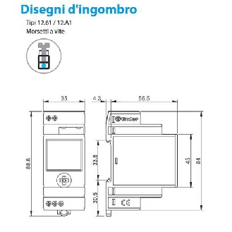 Interruttore orario settimanale digitale smart NFC 1 contatto 16A 2 modalità di programmazioni Tipo 12.61  126182300000-Leggi tutto