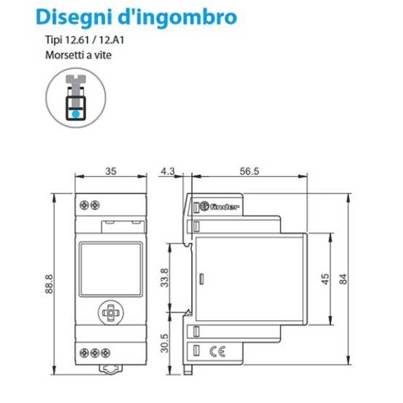 Interruttore orario settimanale digitale smart NFC 1 contatto 16A 2 modalità di programmazioni Tipo 12.61  126182300000-Leggi tutto