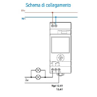 Interruttore orario/astronomico settimanale digitale smart NFC 1 contatto 16A 2 modalità di programmazioni Tipo 12.A1  12A182300000-Leggi tutto