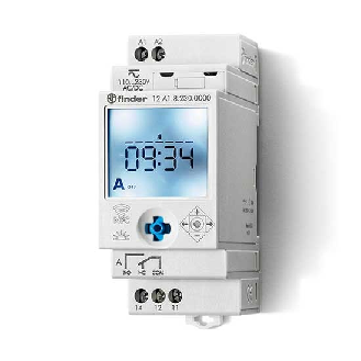 Interruttore orario/astronomico settimanale digitale smart NFC 1 contatto 16A 2 modalità di programmazioni Tipo 12.A1  12A182300000-Leggi tutto