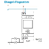 Interruttore orario giornaliero/settimanale analogico/digitale smart NFC 1 contatto 16A 2 modalità di programmazioni Tipo 12.51  125182300000