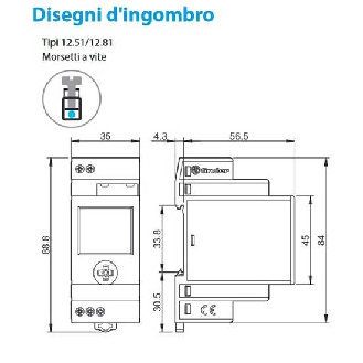 Interruttore orario giornaliero/settimanale analogico/digitale smart NFC 1 contatto 16A 2 modalità di programmazioni Tipo 12.51  125182300000-Leggi tutto