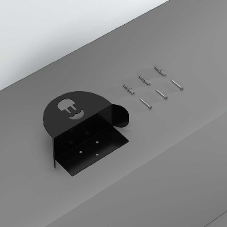 supporto murale in metallo per cavo HLD-B - nero-Leggi tutto
