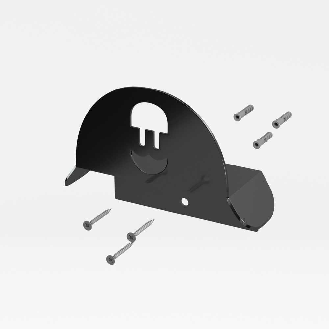 supporto murale in metallo per cavo HLD-B - nero-Leggi tutto