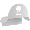 supporto murale in metallo per cavo HLD-W - bianco