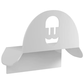 supporto murale in metallo per cavo HLD-W - bianco-Leggi tutto
