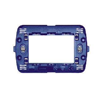 Supporto a 3 moduli per placche Living International  LN4703-Leggi tutto