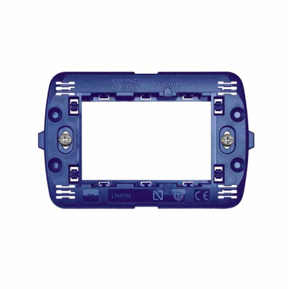 Supporto a 3 moduli per placche Living International  LN4703-Leggi tutto