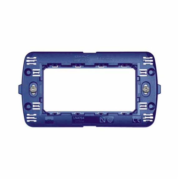 Supporto a 4 moduli per placche Living International  LN4704-Leggi tutto
