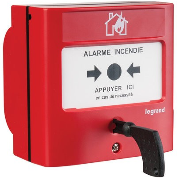 Déclencheur manuel pour équipement d'alarme incendie-Lire la description