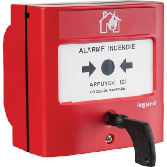 Déclencheur manuel pour équipement d'alarme incendie-Lire la description